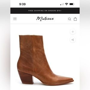 Matisse, Caty boots, Vintage Tan Leather, Size 10